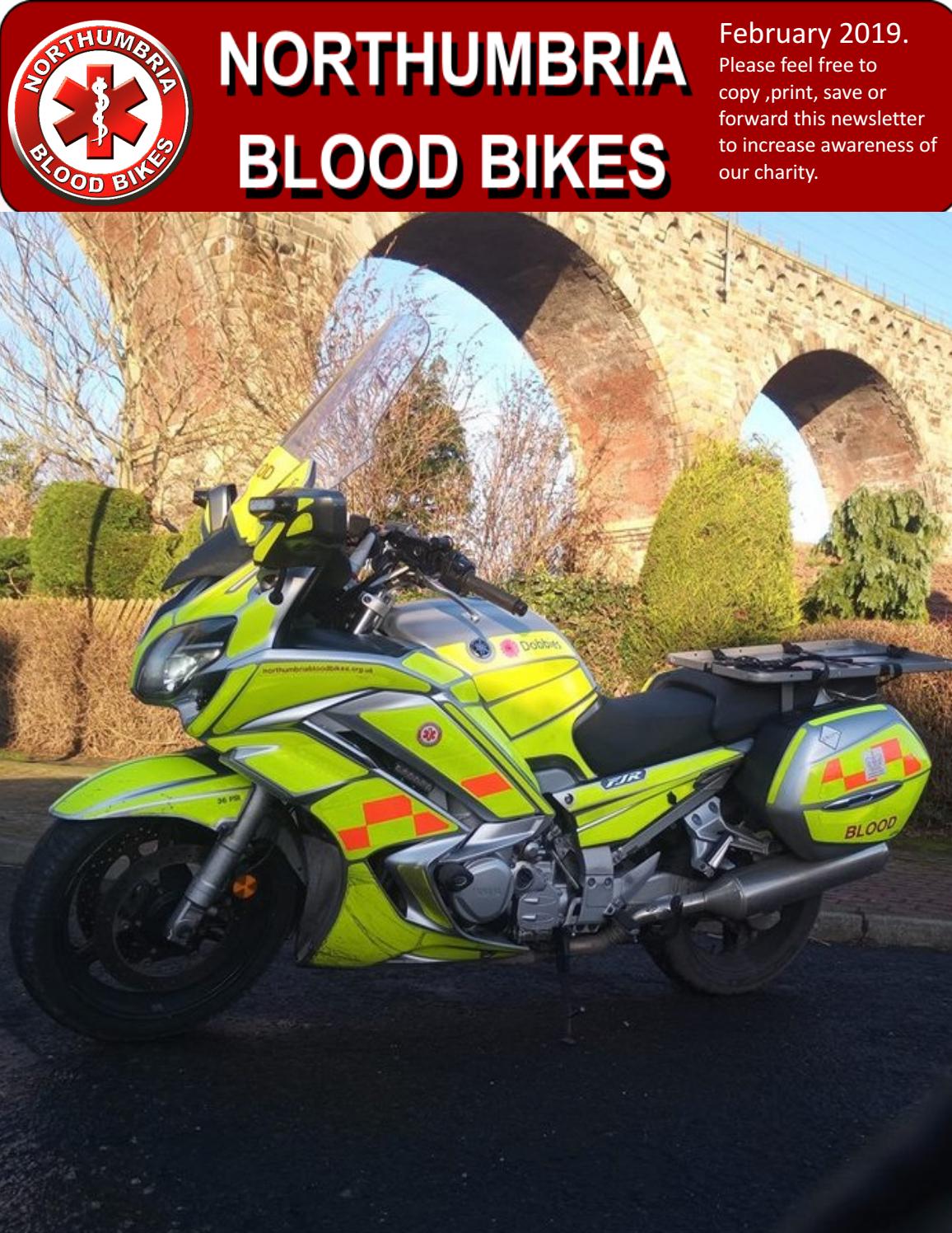 February 2019 Newsletter by Northumbria Blood Bikes Issuu