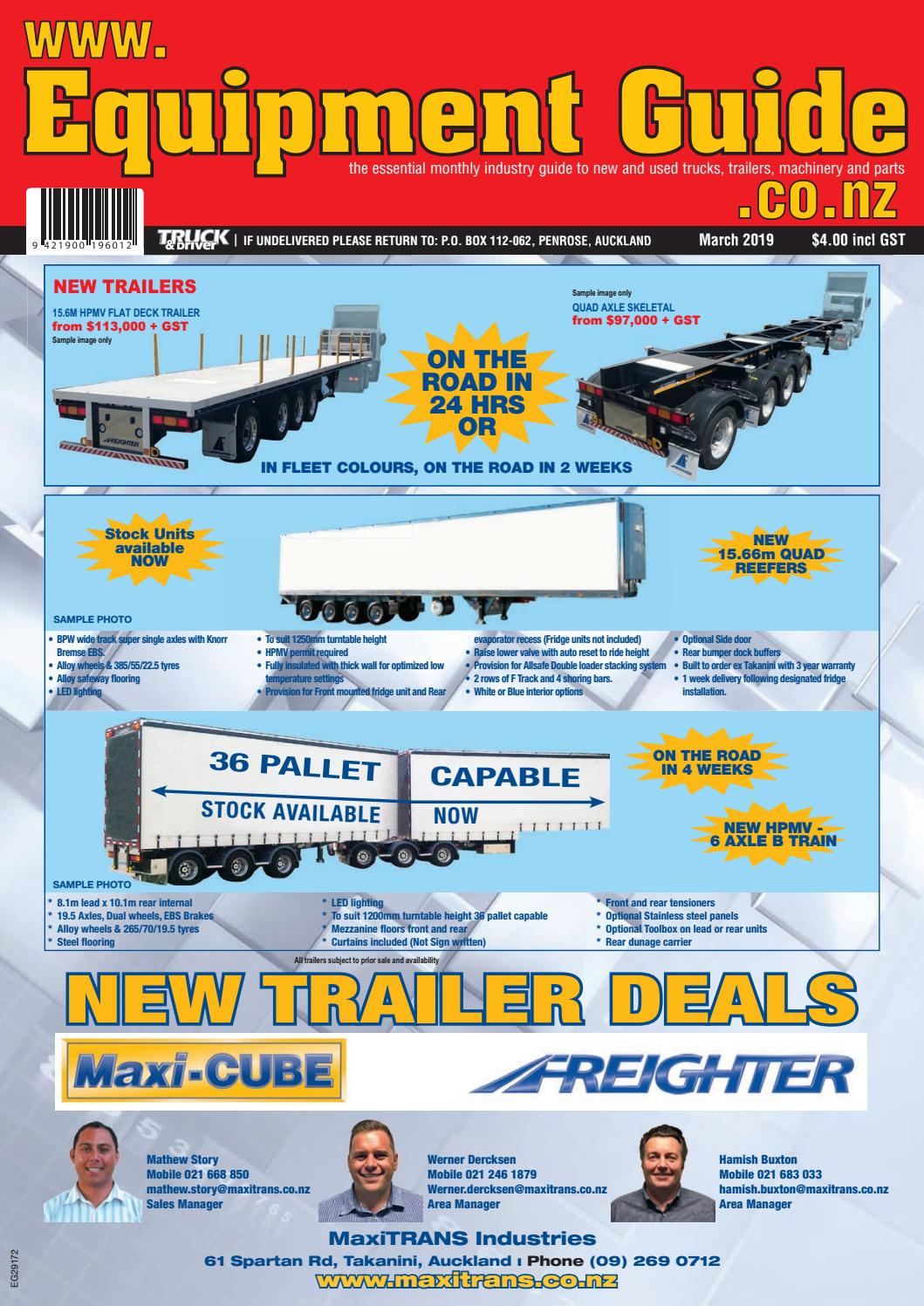 Equipment Guide March 2019 by NZ Truck & Driver Issuu