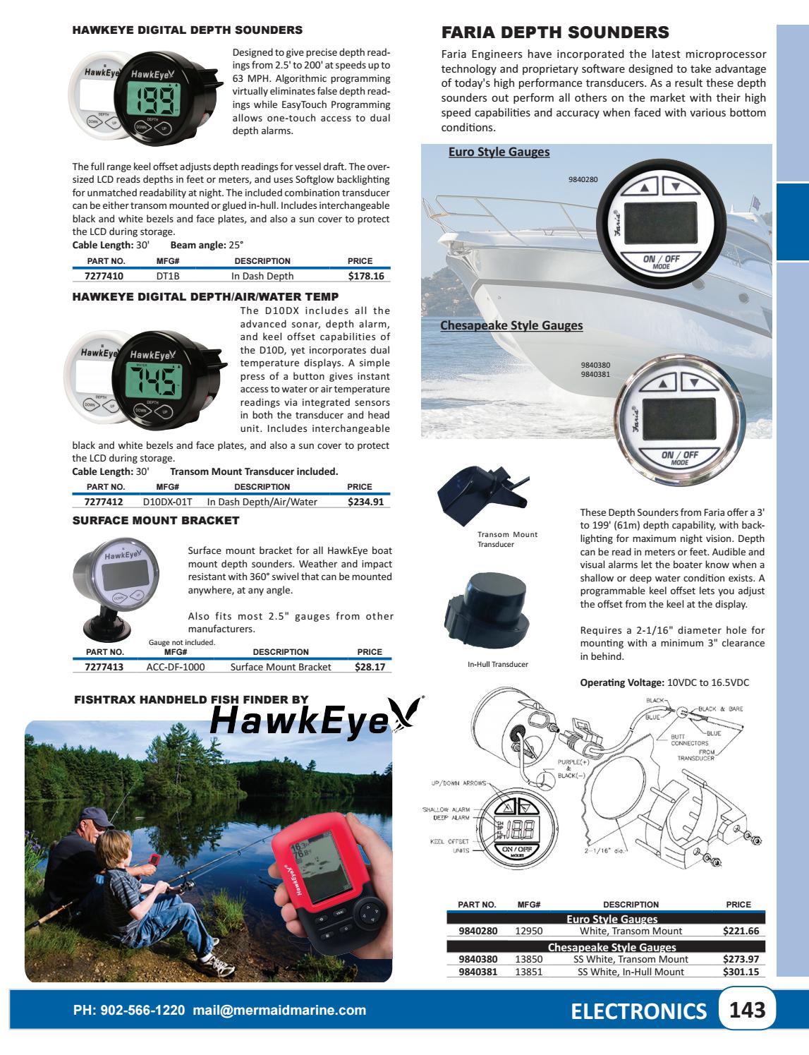 Fits Any HawkEye 2/" Depth Finder or In Dash Gauge Surface Mount Bracket