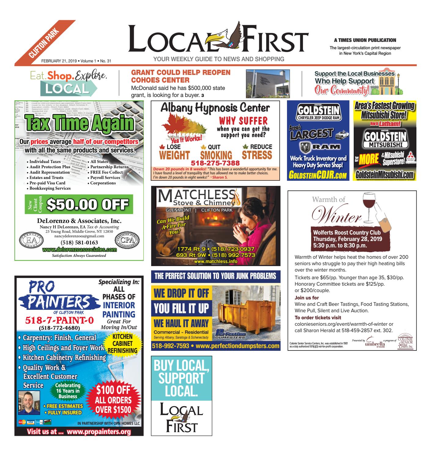 Local First Clifton Park 022119 by Capital Region Weekly Newspapers Issuu