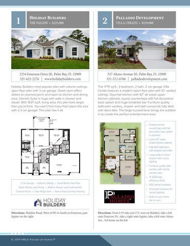 Hbca Parade Of Homes 2019 Insert By Spacecoast Magazines Issuu