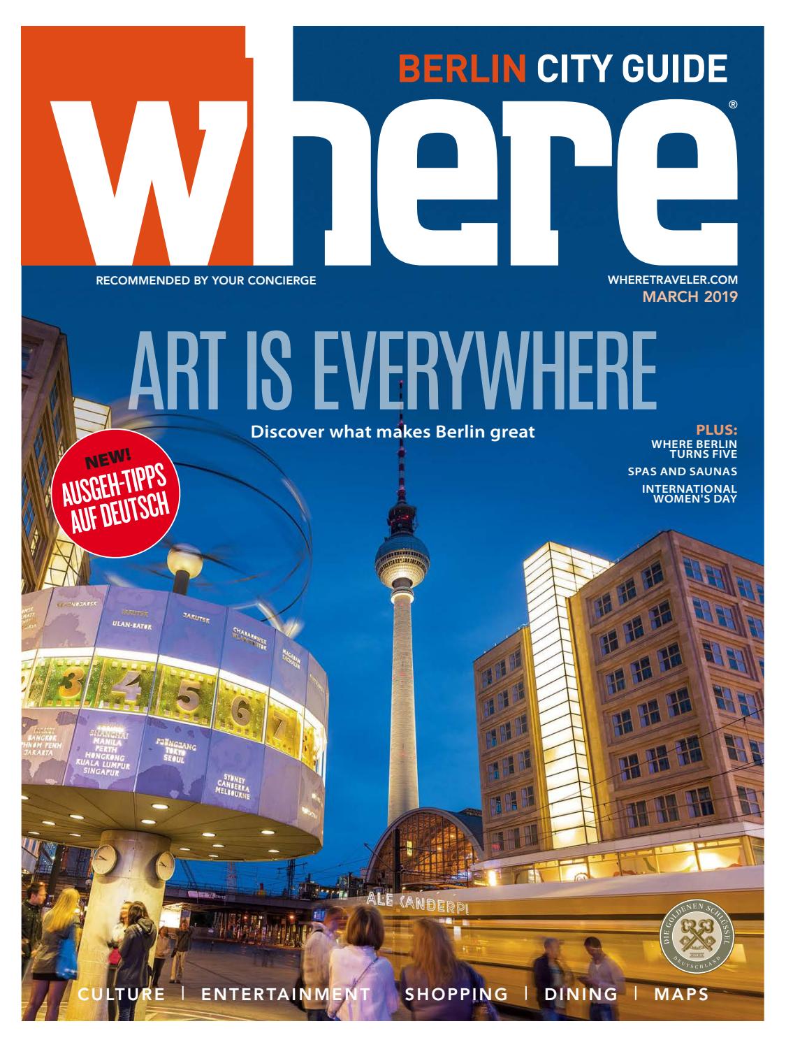 Where Magazine Berlin Mar 2019 By Morris Media Network Issuu