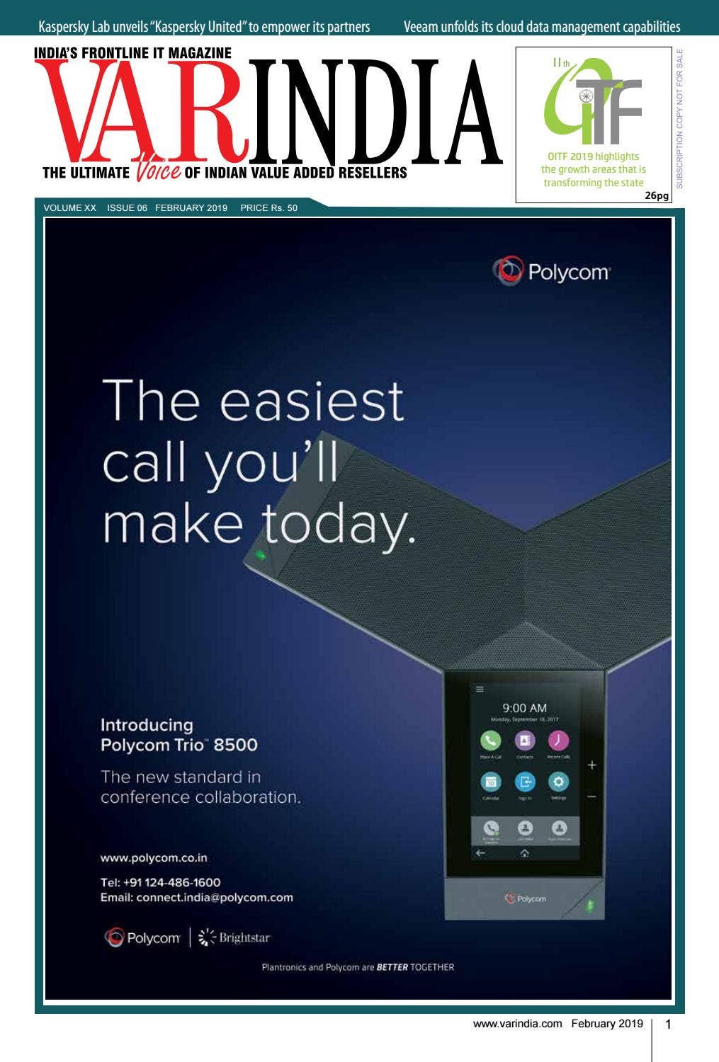 e-magazine February 2019 issue updated by VarIndia - Issuu, image size:1015x1500