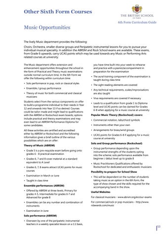 6th Form Curriculum Guide 2019-20 by The British School of Paris - Issuu