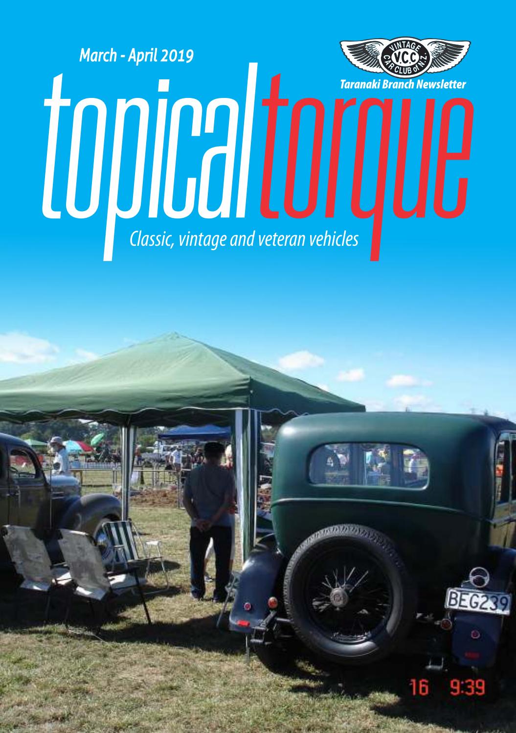 Taranaki VCC March April 2019 by Vintage Car Club of New Zealand Issuu