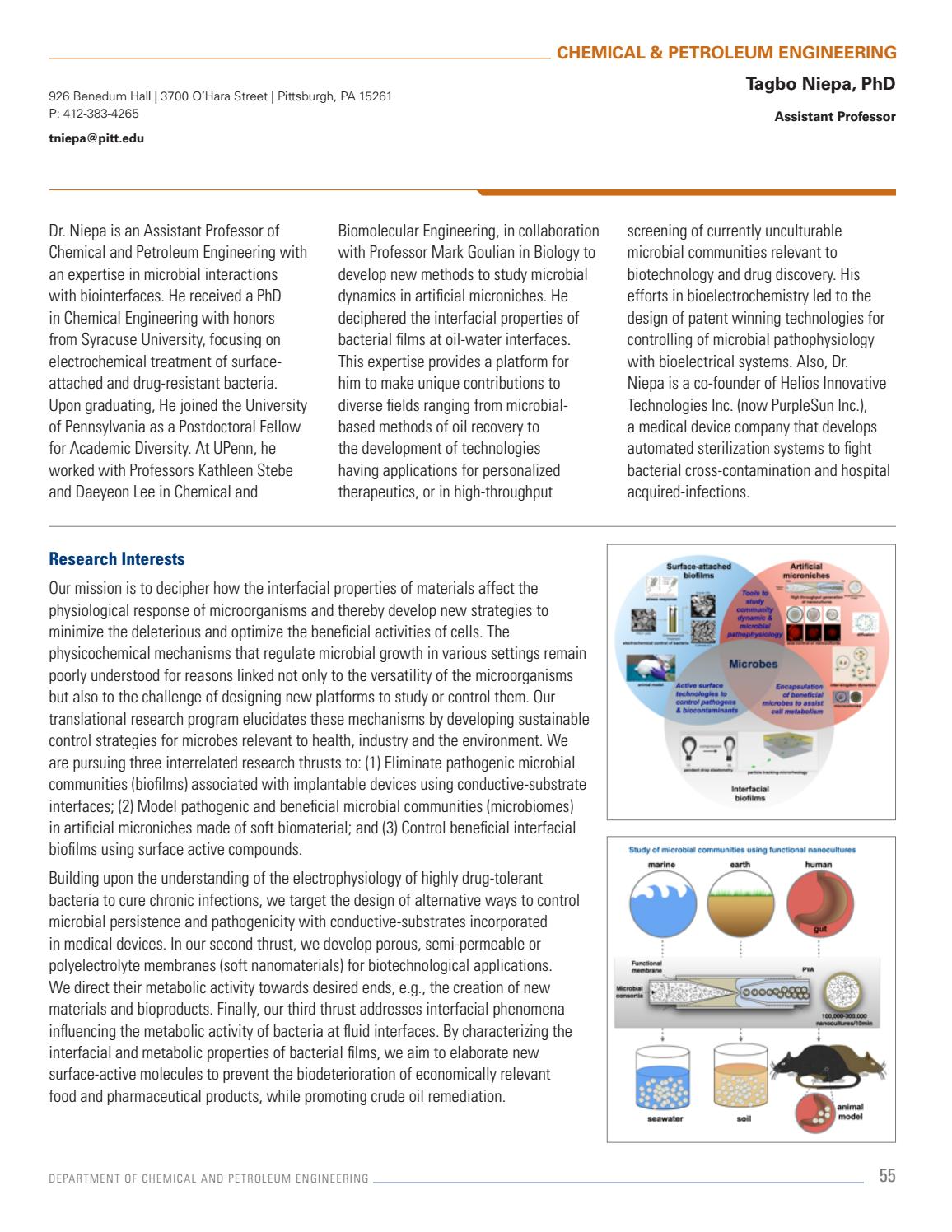19 Swanson School Summary Of Faculty Research By Pitt Swanson School Of Engineering Issuu