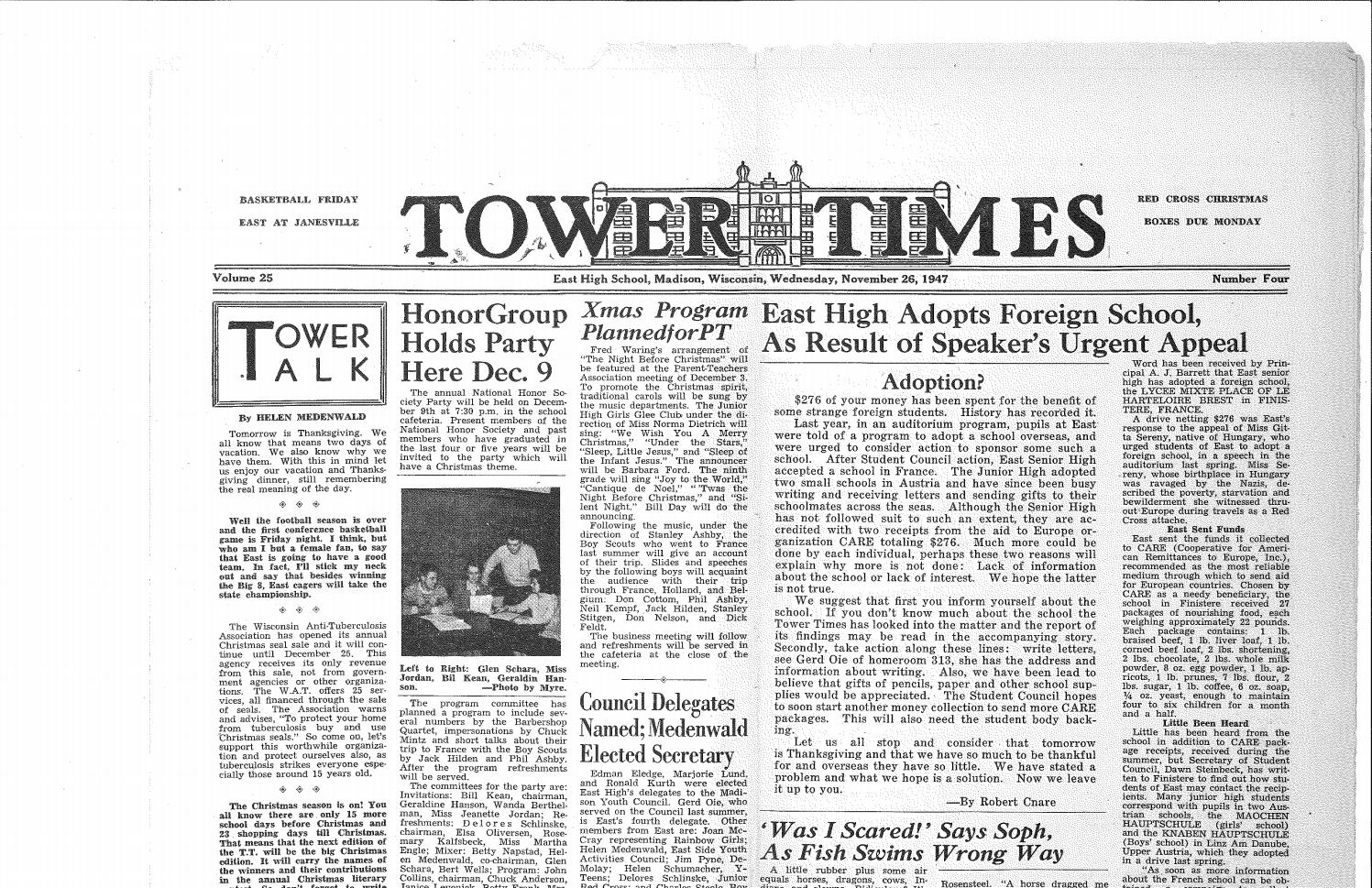 1947, Nov. 26 Tower Times (issue 4, vol. 25) by EHS Tower Media Issuu