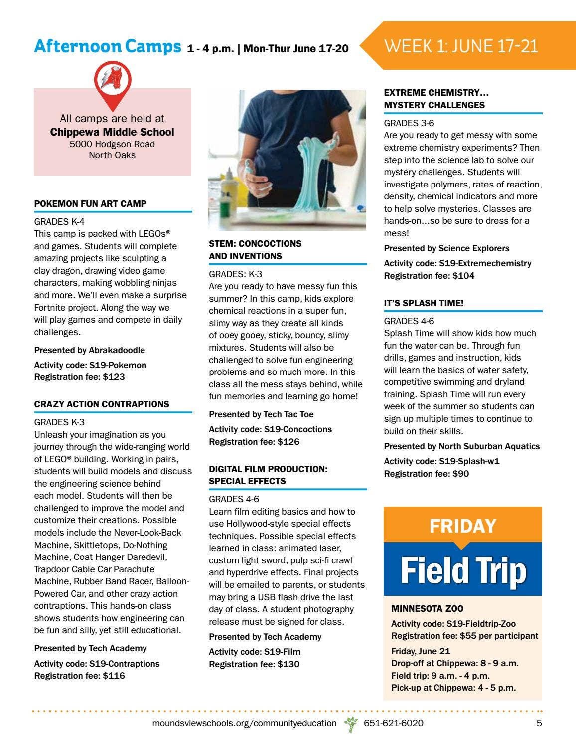 Community Education Summer 2019 by Mounds View Public Schools - Issuu