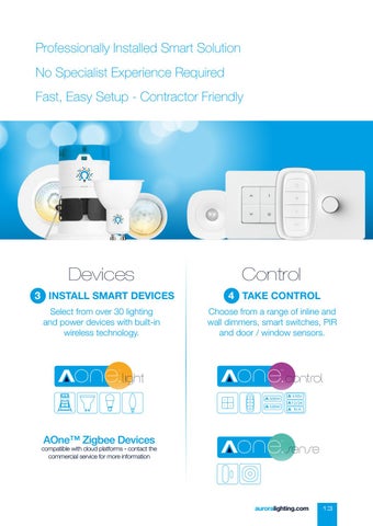 Aurora Lighting 灯饰目录 · Trade 版 Two - 智能 Connected Solutions - South Africa 第 15 页