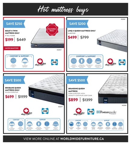 WorldWide Furniture 家具目录 · Worldwide 卧室 Blitz Sale 第 8 页