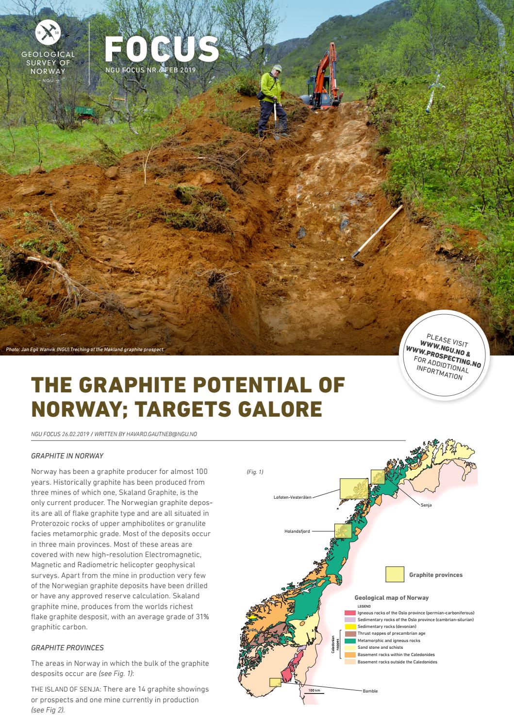 Focus no 6, 2019. The graphite potential of Norway; Targets galore by ...