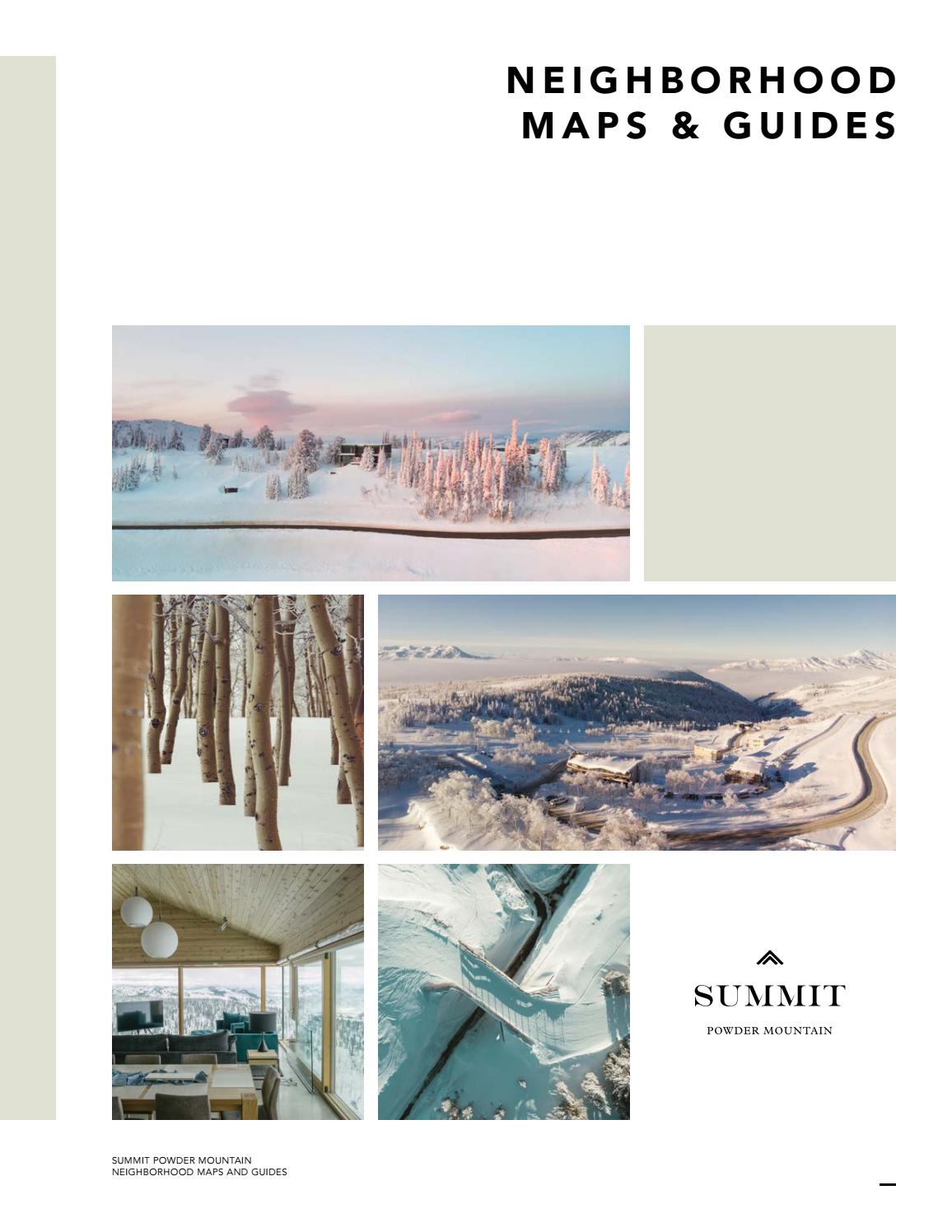 Summit Powder Mountain Neighborhood Maps and Guides by powdermountain