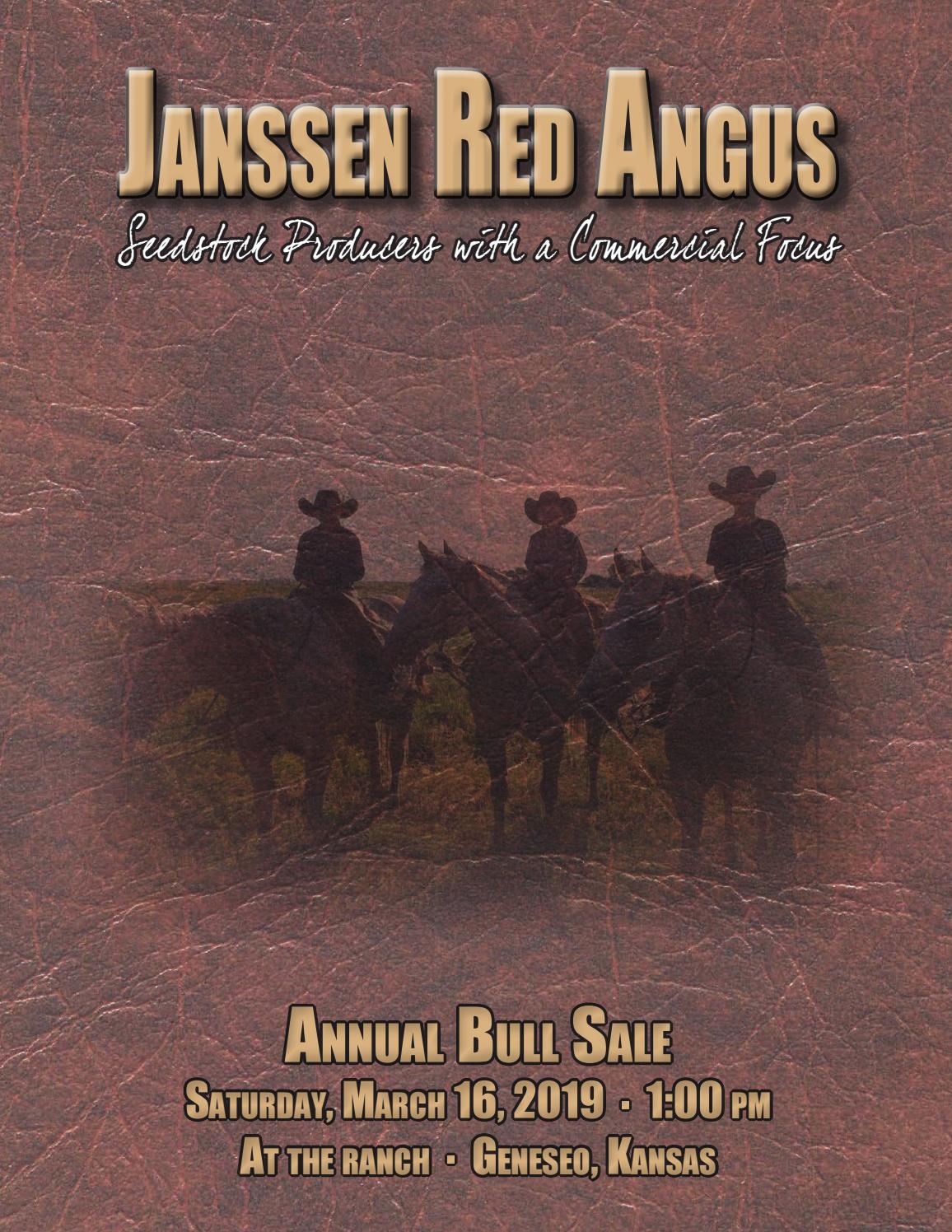 Janssen Red Angus 2019 Bull Sale Catalog by LivestockDirect Issuu