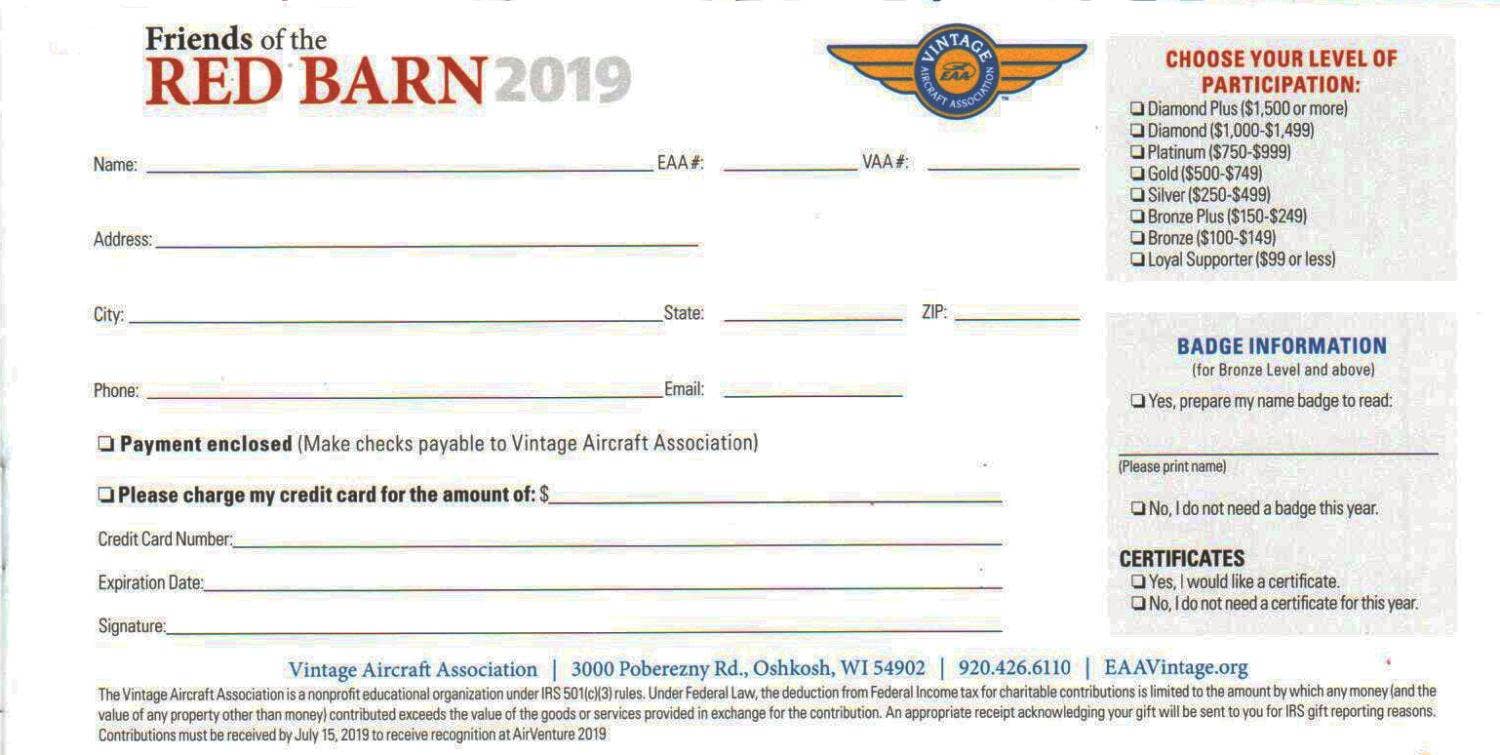 2019 forb form by EAA Vintage Aircraft Association - Issuu