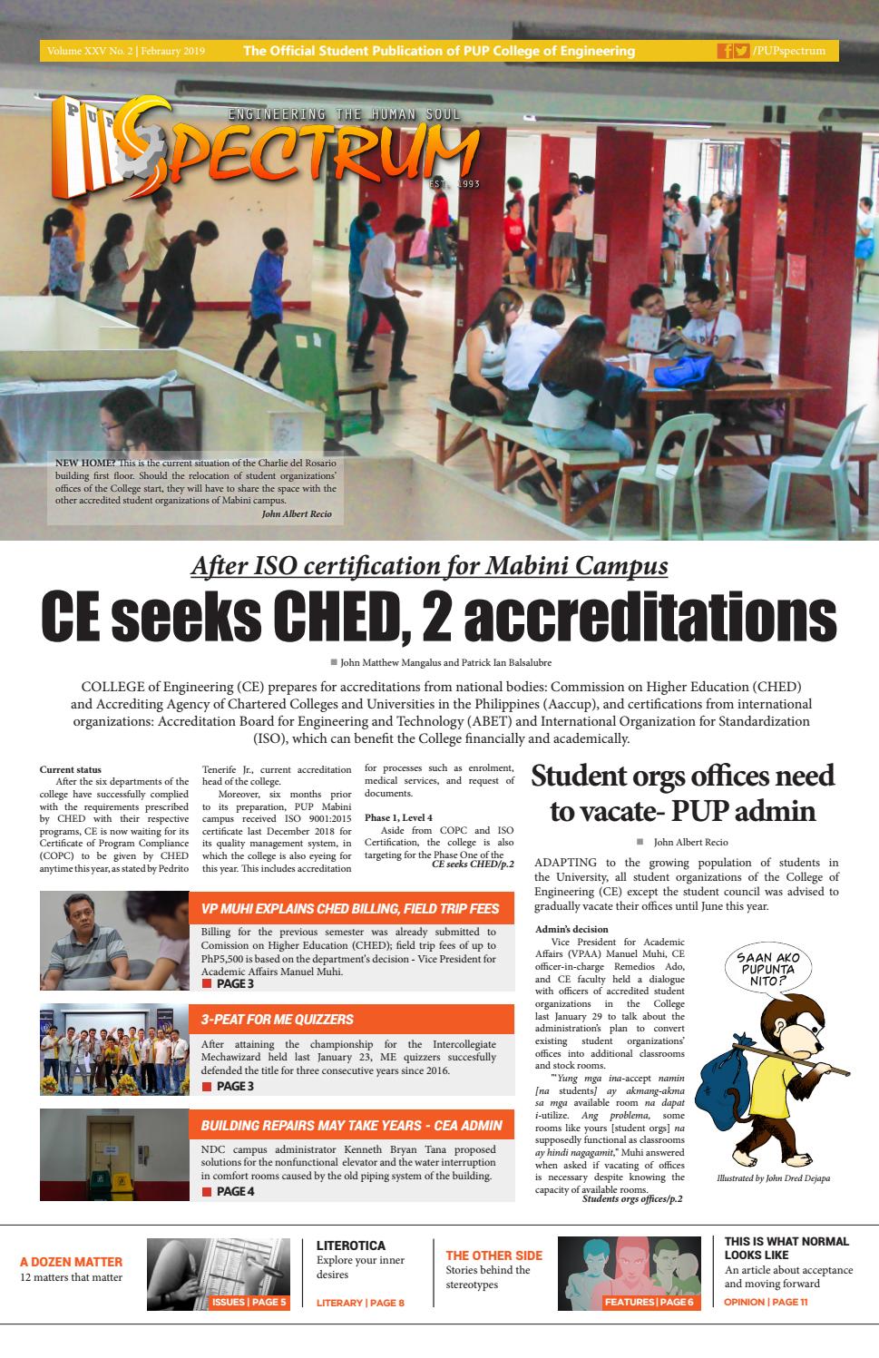 Engineering SPECTRUM Volume XXV No. 2 by Engineering SPECTRUM - Issuu