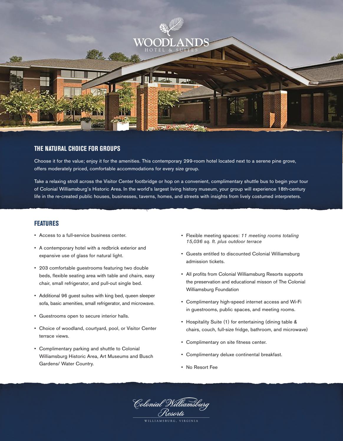 Williamsburg Woodlands Sale Sheet by CWResorts Issuu