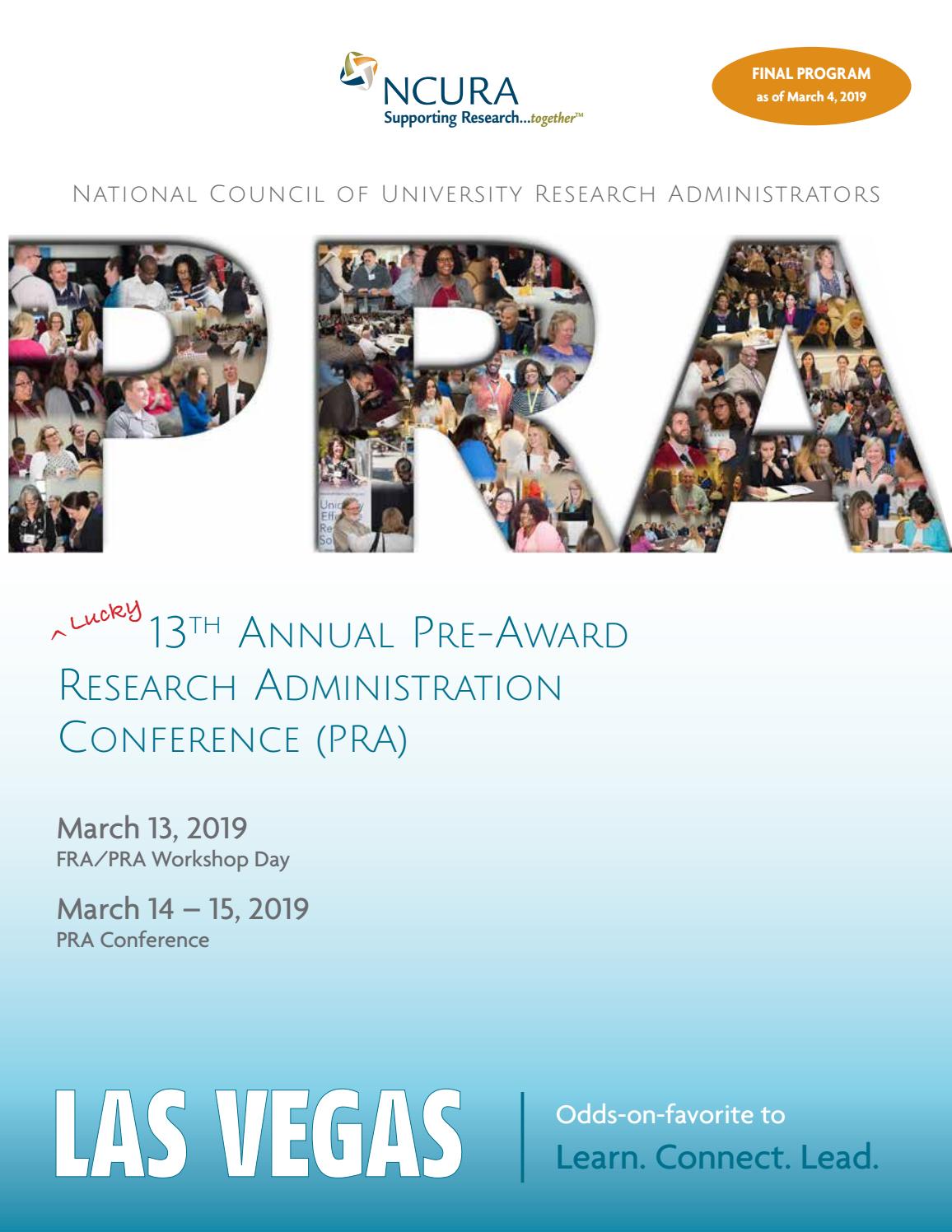 PRA Preliminary Program 2019 by ncura1959 issuu PRA Preliminary Program 2019 by ncura1959 issuu