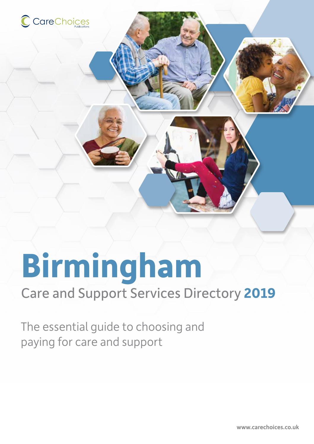 Birmingham Care and Support Services Directory 2019 by Care Choices Ltd