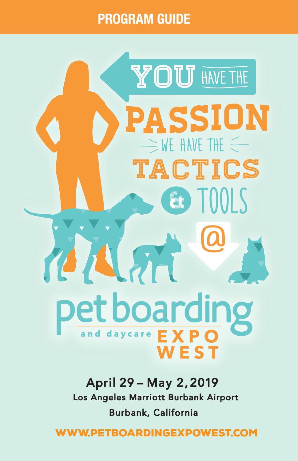 Pet Boarding and Daycare Expo West 2019 Program Guide by Barkleigh