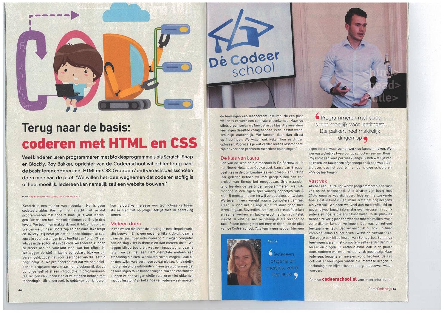 Terug naar de basis: coderen met HTML en CSS by Malini Witlox - Issuu