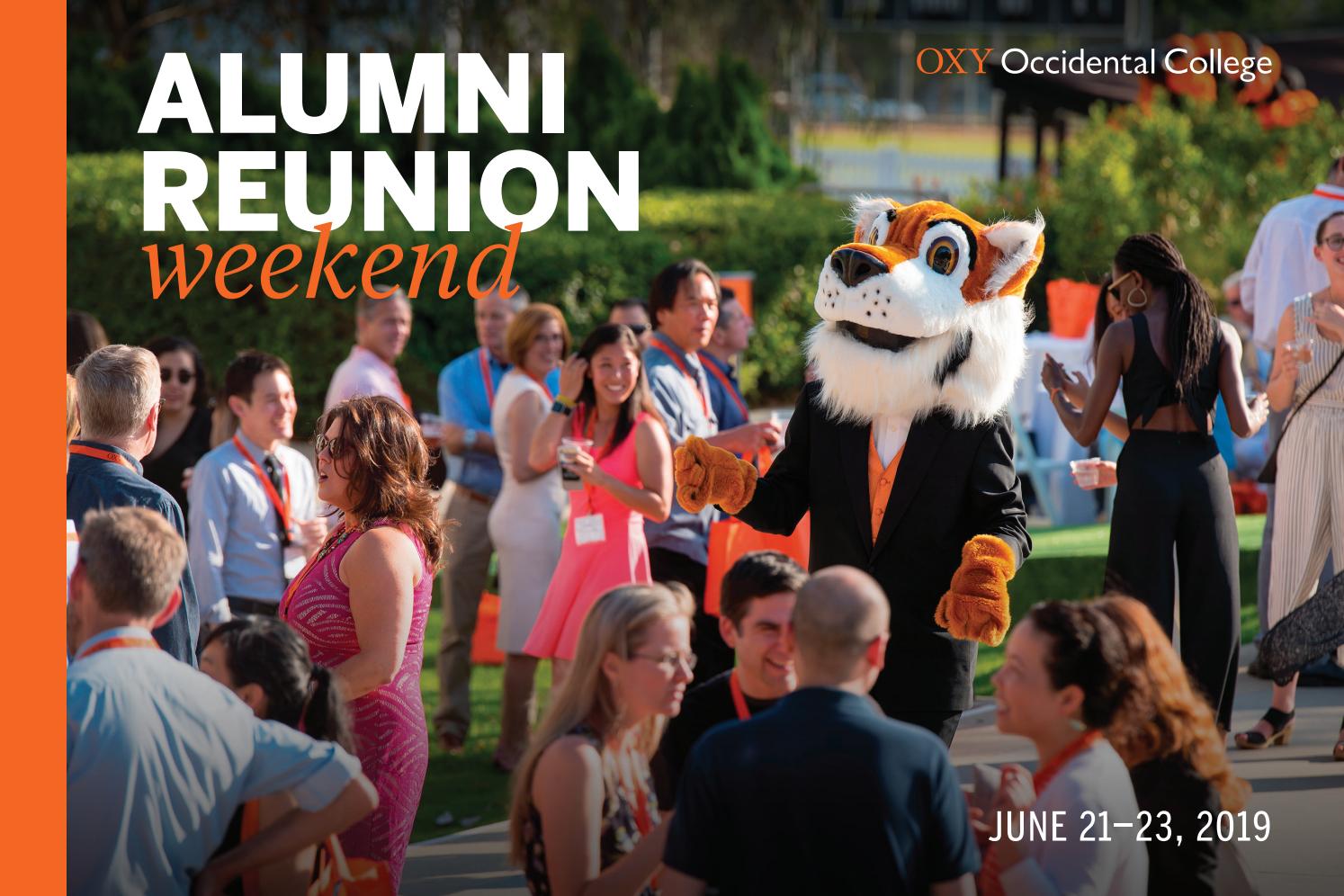 Alumni Reunion Weekend 2019 Brochure by Occidental College Issuu