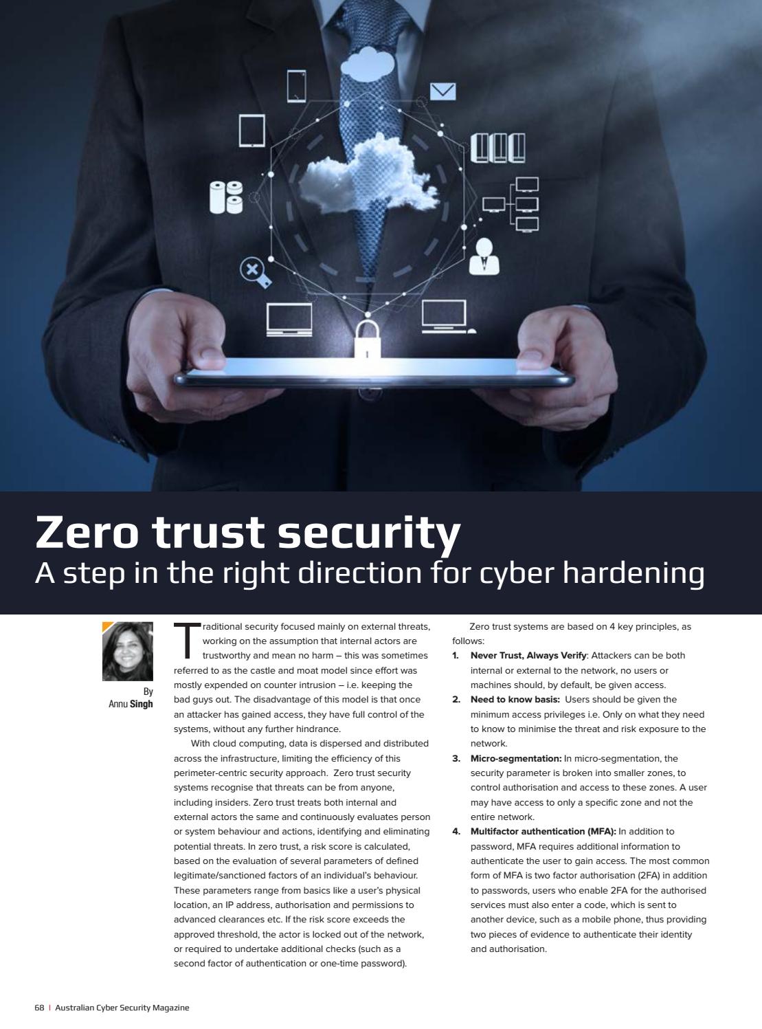 Australian Cyber Security Magazine, ISSUE 7, 2019 by MySecurity
