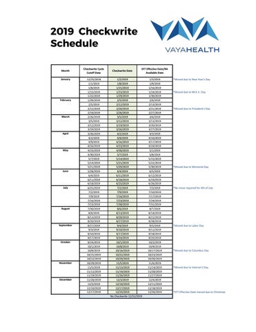 2019-checkwrite-schedule-010119 by Vaya Health - Issuu