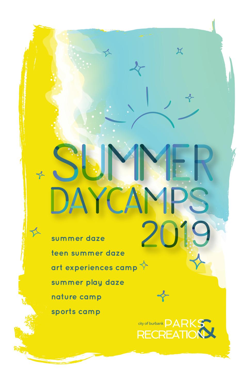 2019 Summer Daycamps Brochure By Burbank Parks And Recreation Issuu