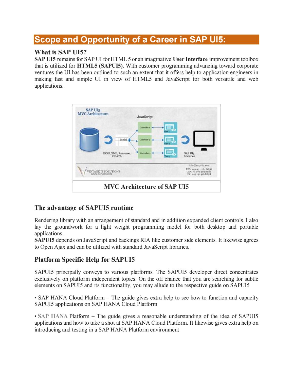 SAPUI5 Training Material PDF By Shruti allentics Issuu