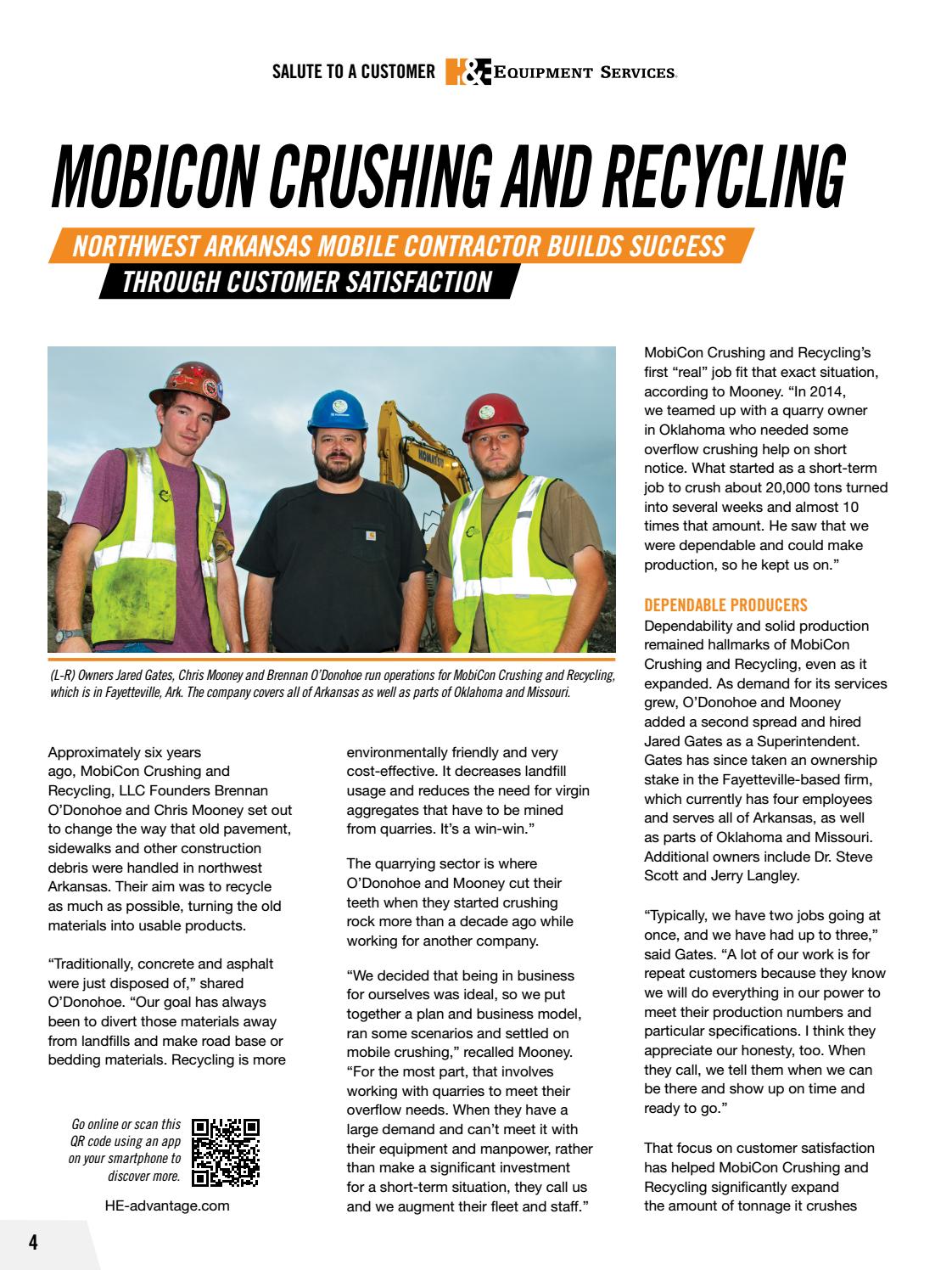 H&E Equipment Services Advantage, April 2019 by Construction