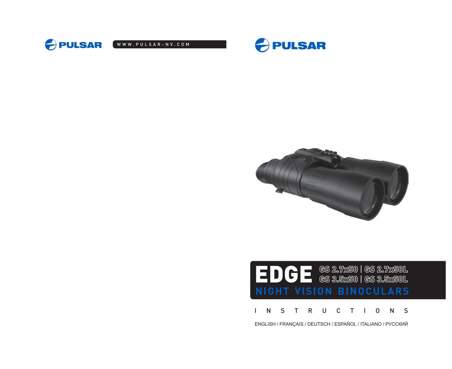 Edge NV Binoculars instructions by Yukon Advanced Optics Worldwide Issuu