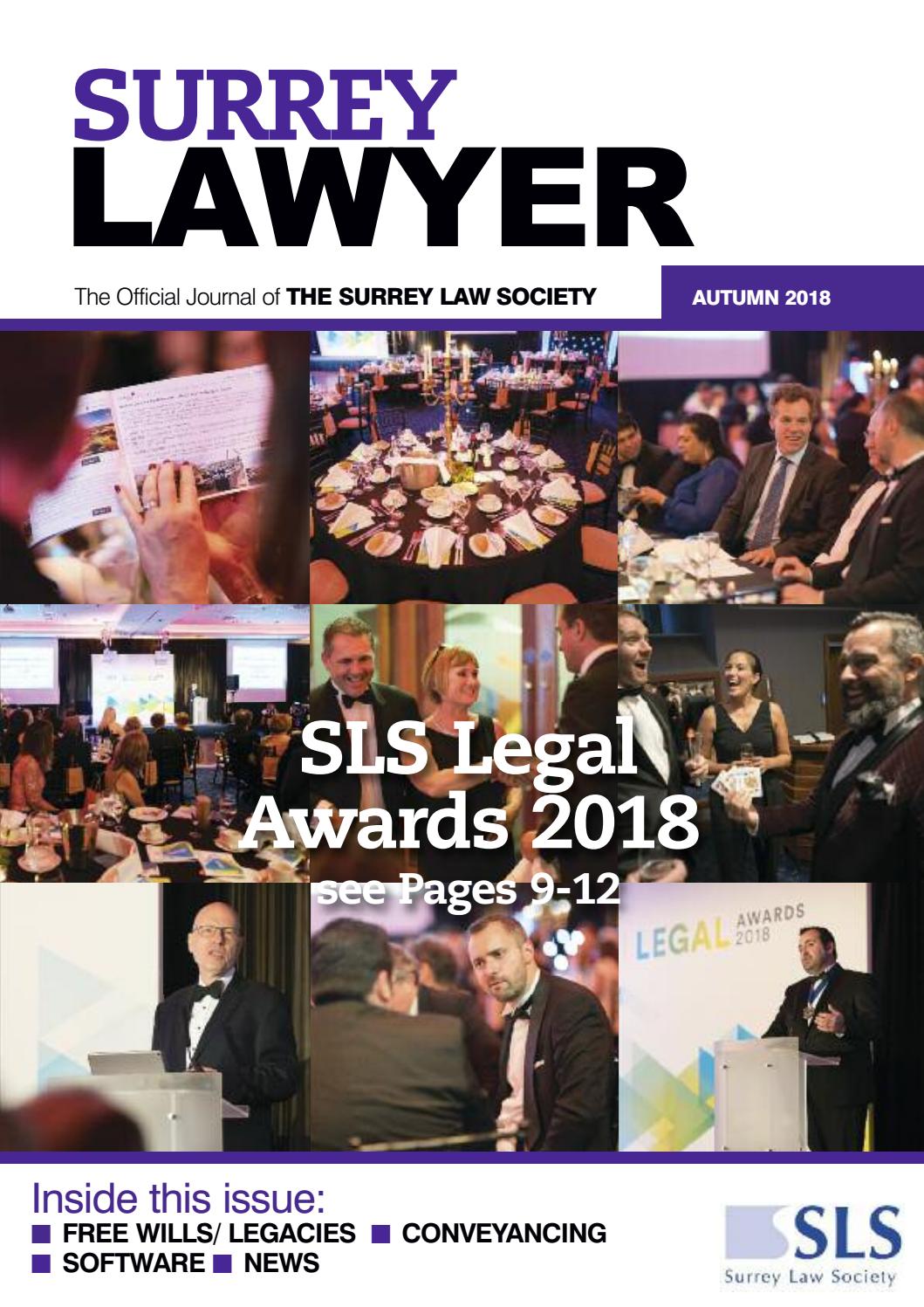 SURREY LAWYER AUTUMN 2018 by Benham Publishing Limited Issuu