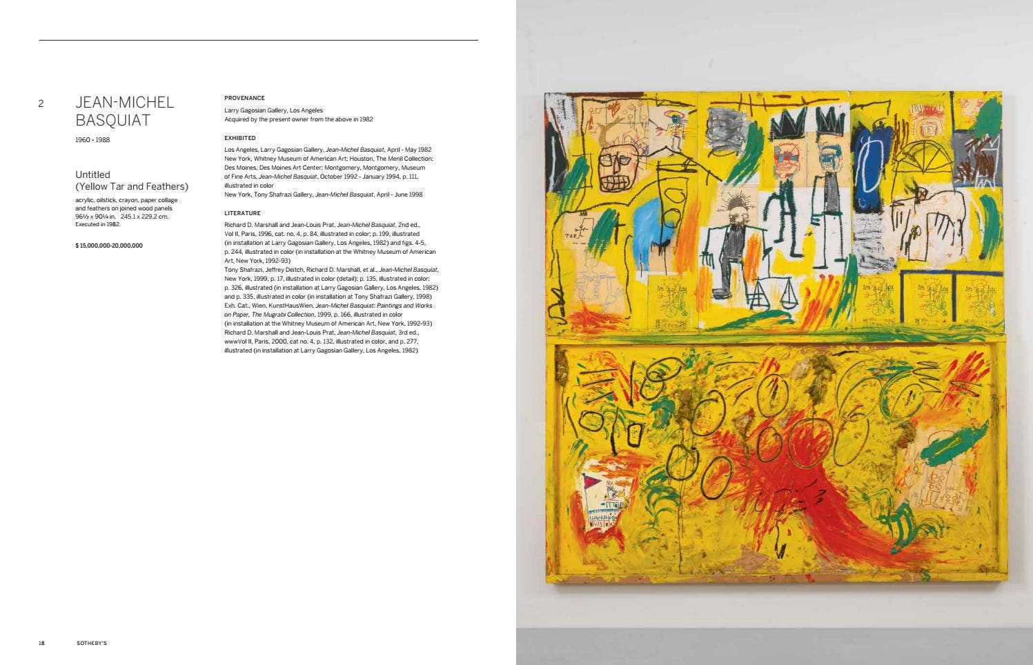 Jean-Michel Basquiat: Yellow Tar and Feathers by jeanmichel