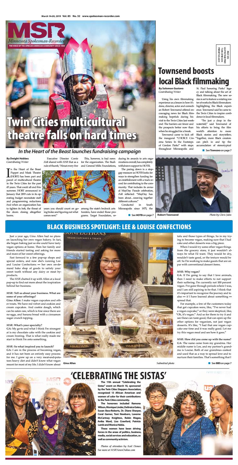 March 15, 2019 - MN Spokesman-Recorder by MN Spokesman Recorder - Issuu