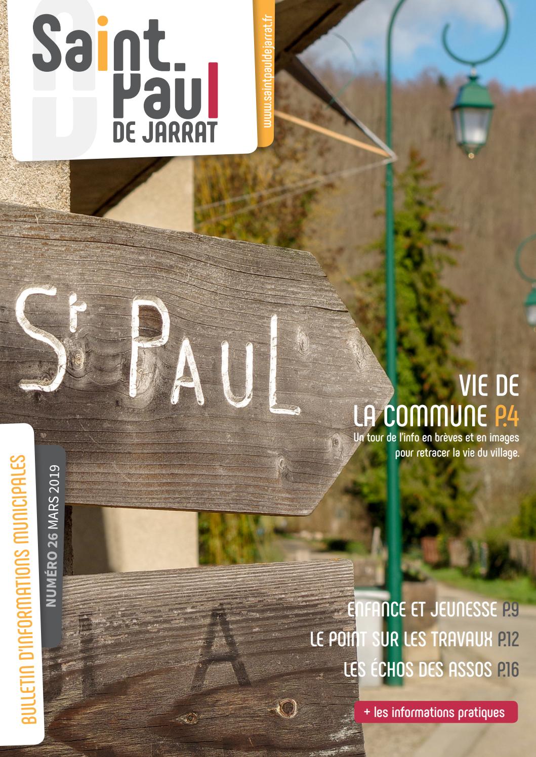 Salle Des Fetes Saint Paul De Jarrat Bulletin municipal mars 2019 Saint-Paul de Jarrat by Mélanie Marrot - Issuu