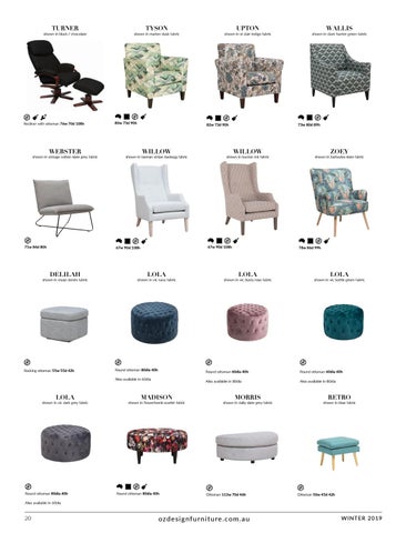 OZ Design Furniture 家具目录 · 冬季 2019 Directory 第 20 页