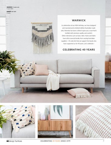 OZ Design Furniture 家具目录 · 冬季 2019 Directory 第 7 页