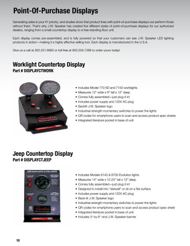 J W Speaker aftermarket 灯饰目录 2015 第 10 页
