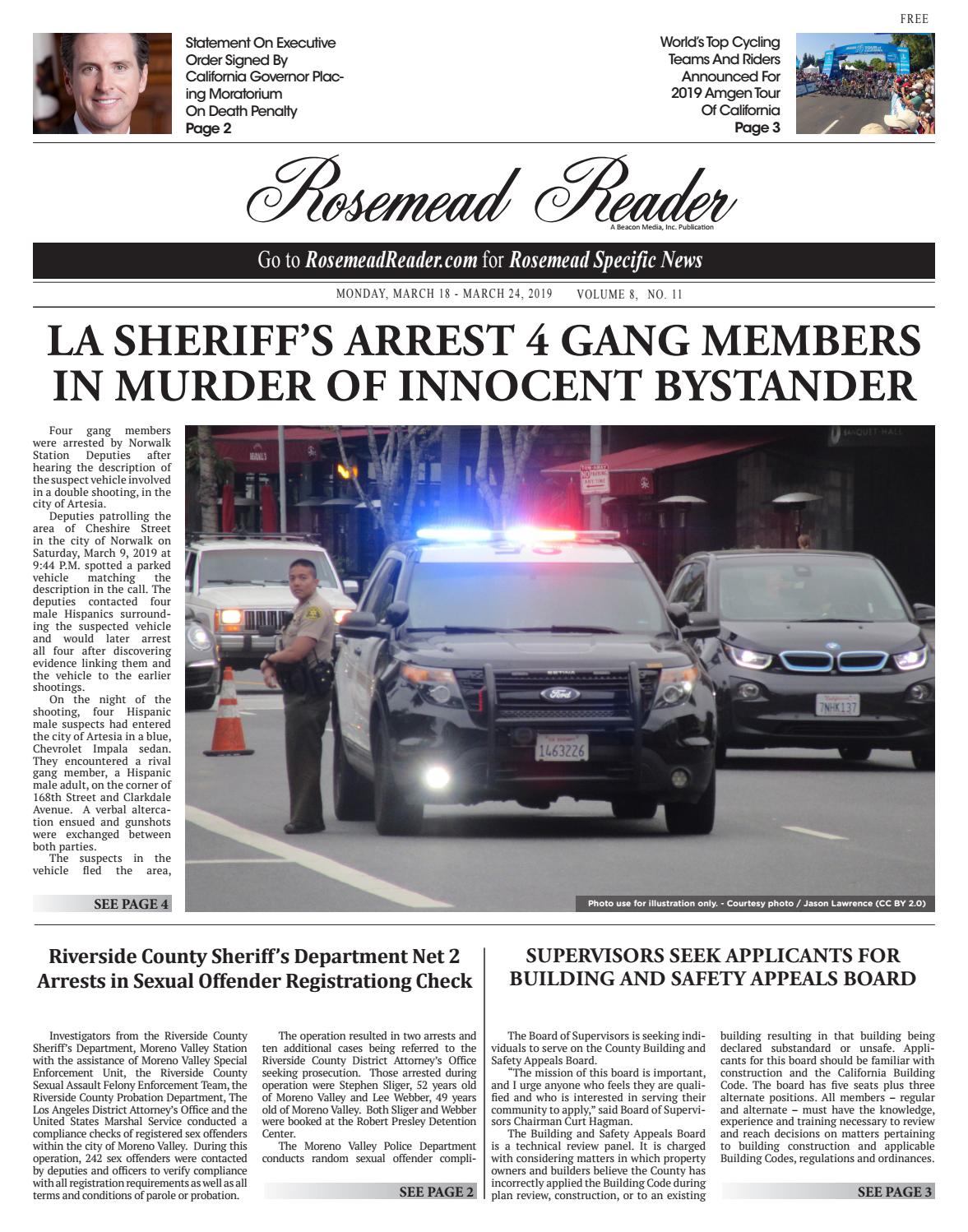 Rosemead Reader - 03182019 by Beacon Media News - Issuu