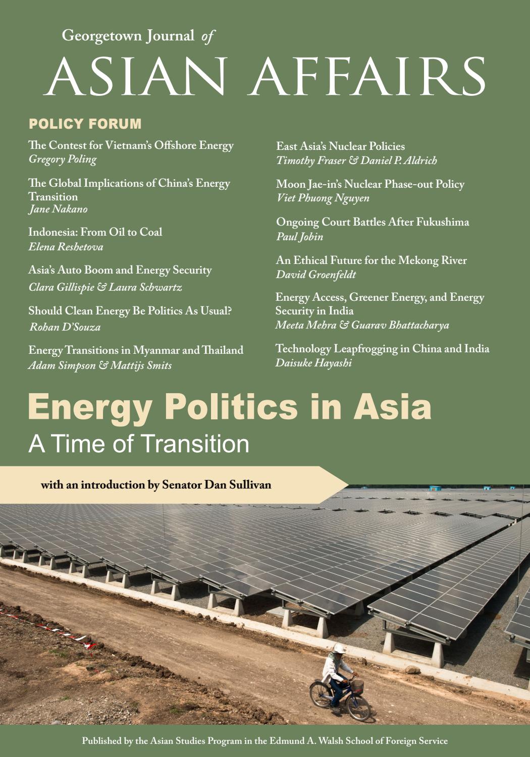 Georgetown Journal Of Asian Affairs Winter 2019 By School Of Foreign Service Georgetown University Issuu