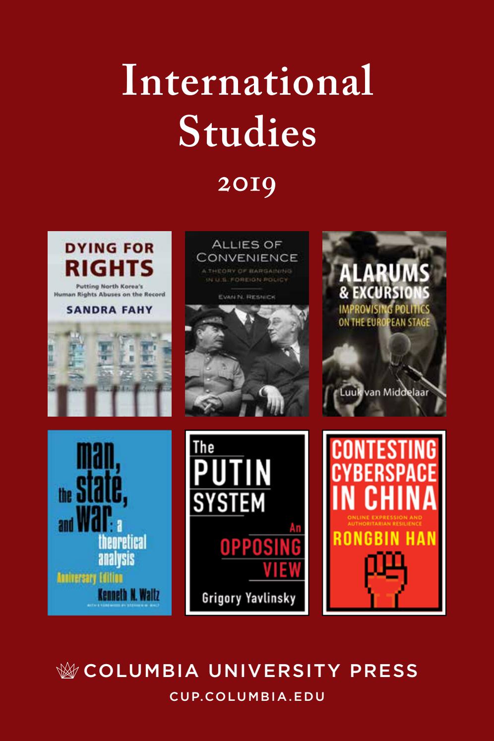2019 Columbia University Press International Studies Catalog by