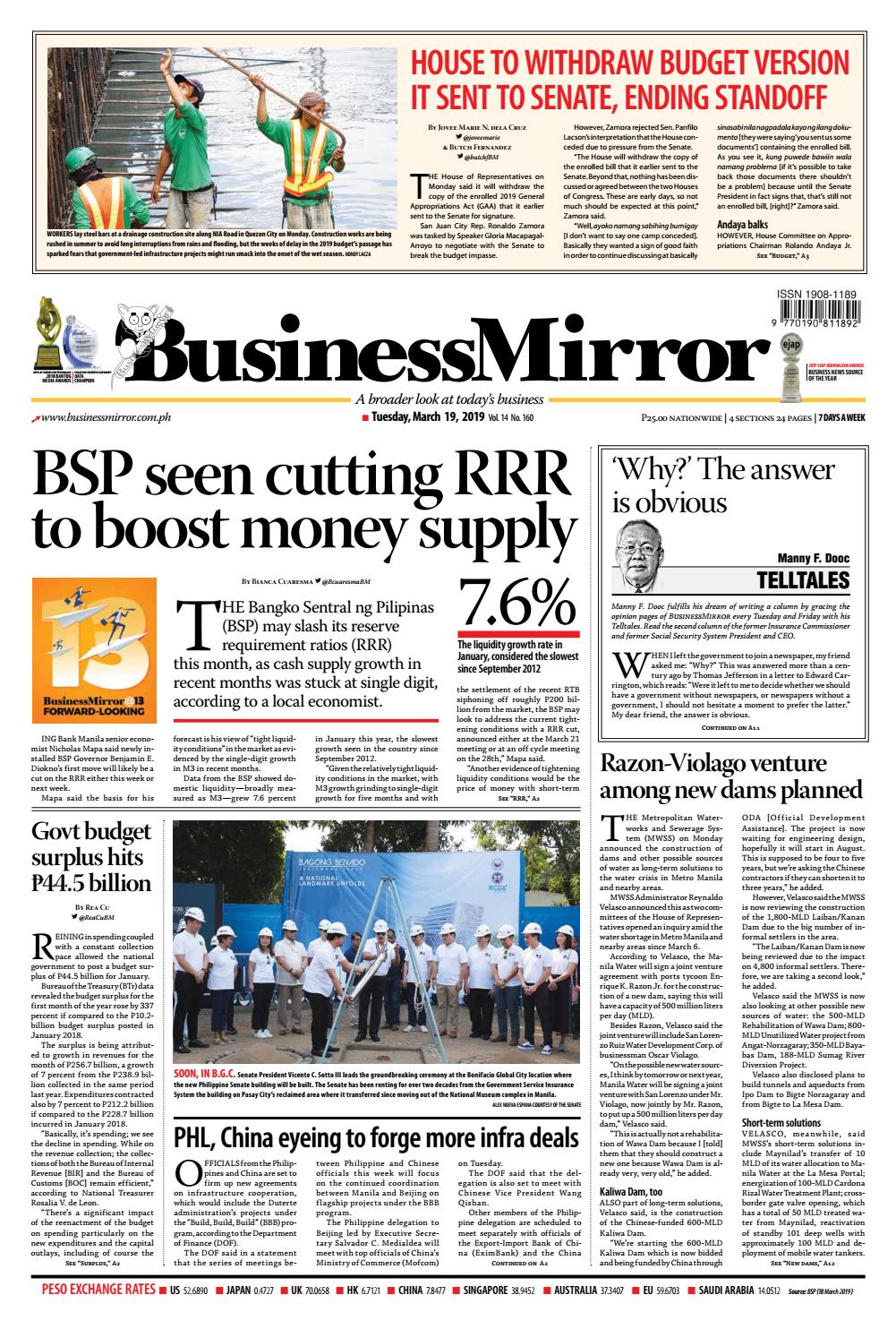 Businessmirror March 19 2019 By Businessmirror Issuu