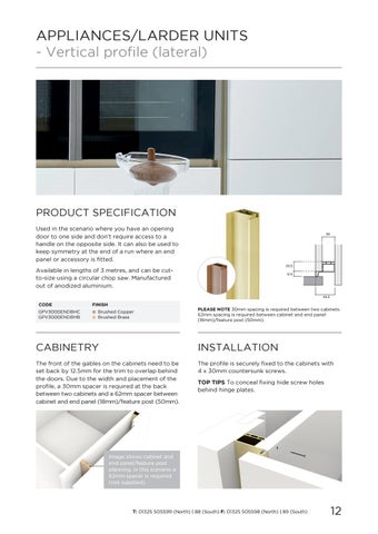 PWS Distributors Ltd 家具目录 · PWS Handleless Rail System - Accent Finishes 2019 第 13 页