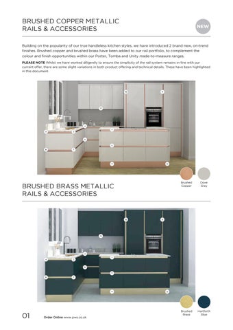 PWS Distributors Ltd 家具目录 · PWS Handleless Rail System - Accent Finishes 2019 第 2 页