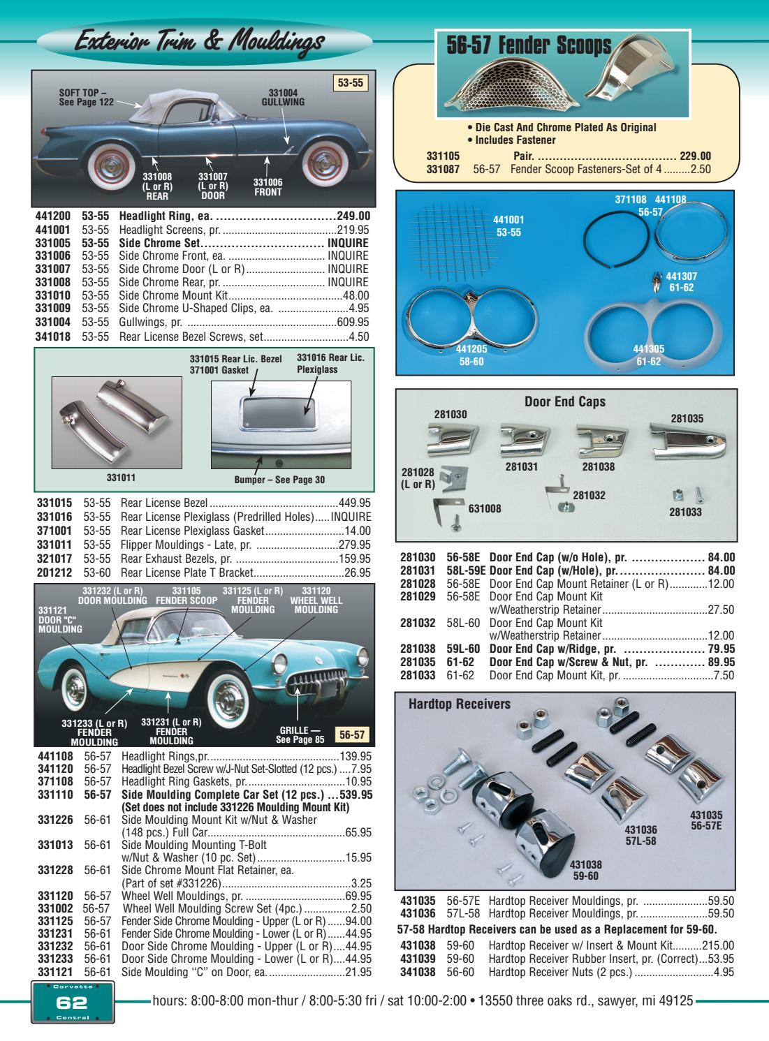 Corvette Central C1 (5362) Corvette Parts Catalog by Corvette Central