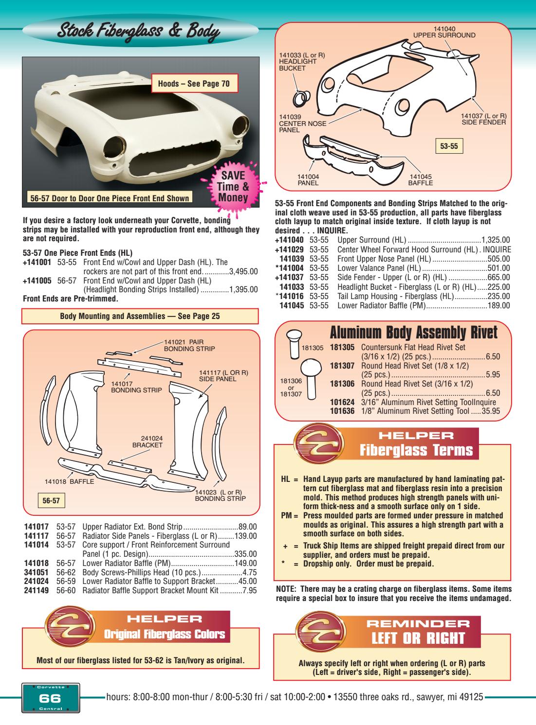 Corvette Central C1 (5362) Corvette Parts Catalog by Corvette Central
