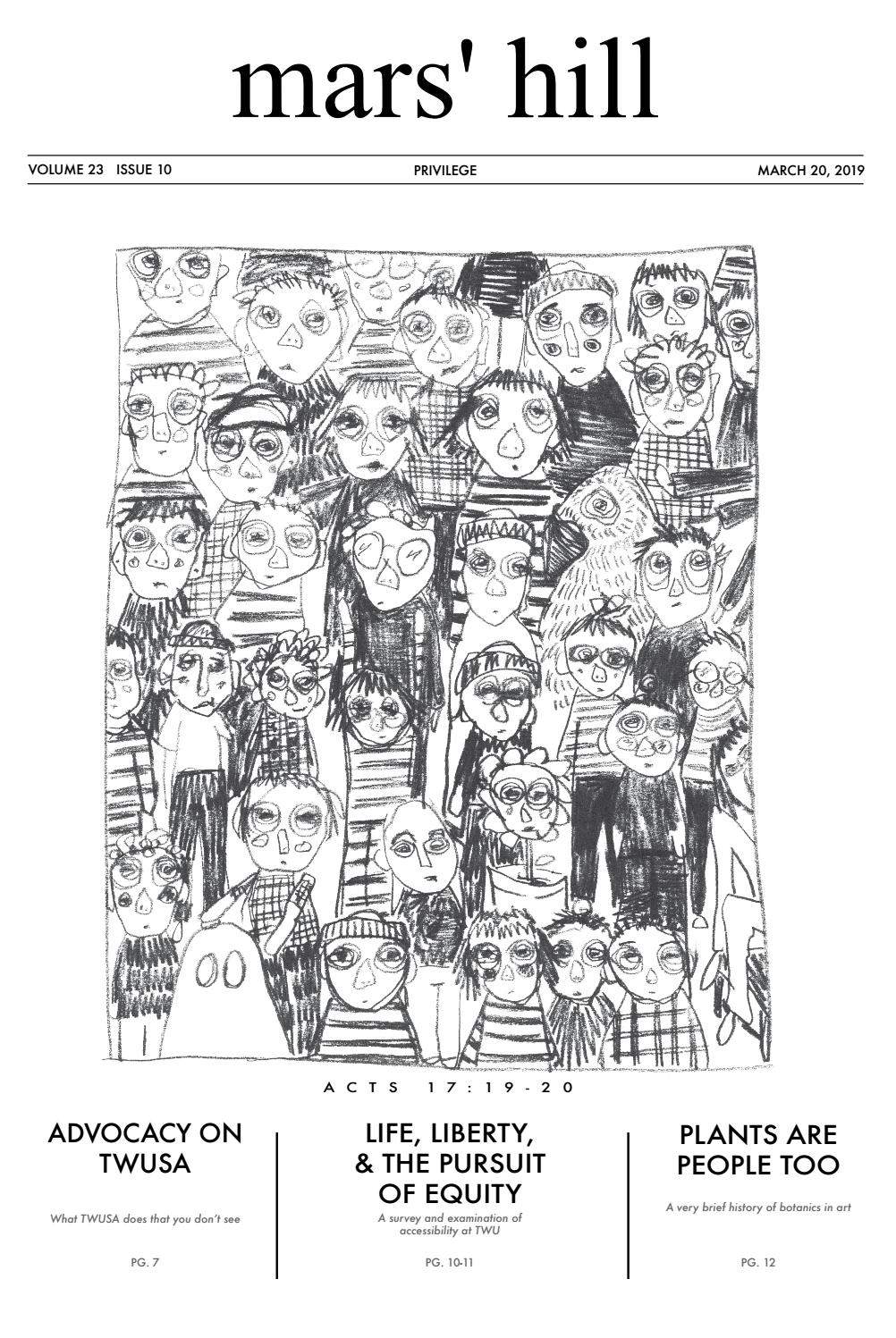 Volume 23 Issue 10 Privilege by Mars Hill Newspaper Issuu