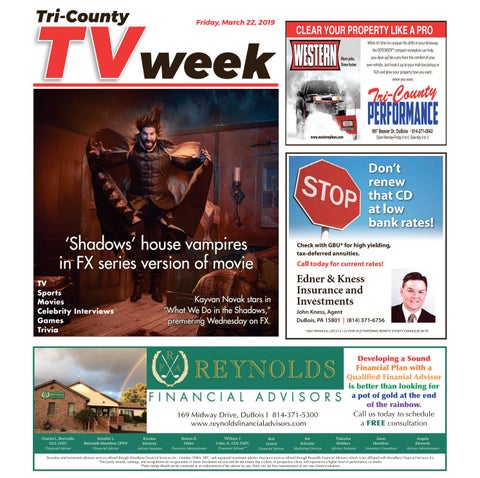 TV Week, Friday, March 22, 2019 by Tri-County TV Week - Issuu