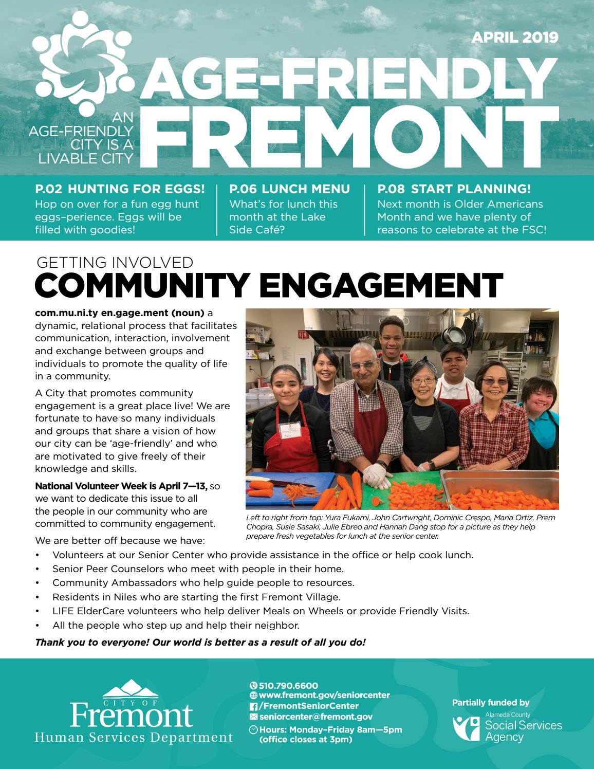 AgeFriendly Fremont, April 2019 by City of Fremont Human Services