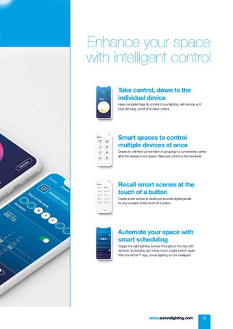 Aurora Lighting 灯饰目录 · 智能 Connected Solutions for the 家居 第 7 页